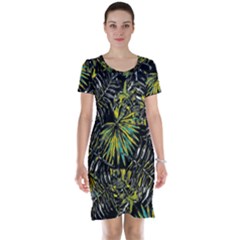 Tropical pattern Short Sleeve Nightdress