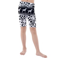 Dalmatian Dog Kids  Mid Length Swim Shorts by Valentinaart