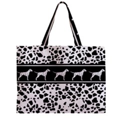 Dalmatian Dog Zipper Mini Tote Bag by Valentinaart