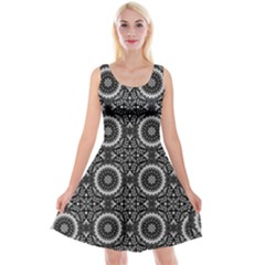 Oriental Pattern Reversible Velvet Sleeveless Dress by ValentinaDesign