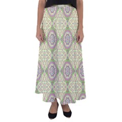 Oriental Pattern Flared Maxi Skirt by ValentinaDesign