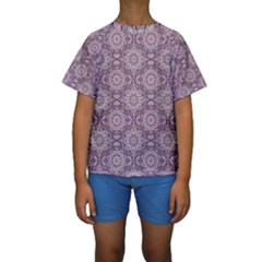 Oriental Pattern Kids  Short Sleeve Swimwear