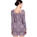 Oriental pattern Long Sleeve Bodycon Dress View2