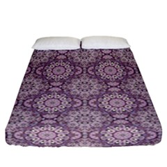 Oriental Pattern Fitted Sheet (california King Size) by ValentinaDesign