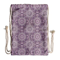 Oriental pattern Drawstring Bag (Large)