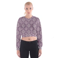 Oriental pattern Cropped Sweatshirt