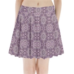Oriental pattern Pleated Mini Skirt