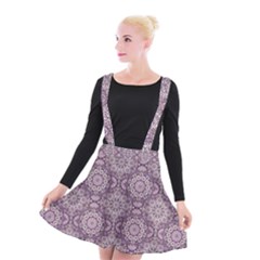 Oriental pattern Suspender Skater Skirt