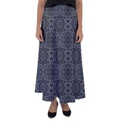 Oriental Pattern Flared Maxi Skirt by ValentinaDesign