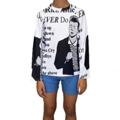 Rick Astley Kids  Long Sleeve Swimwear