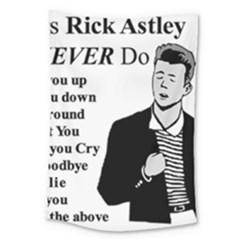 Rick Astley Large Tapestry by Powwow