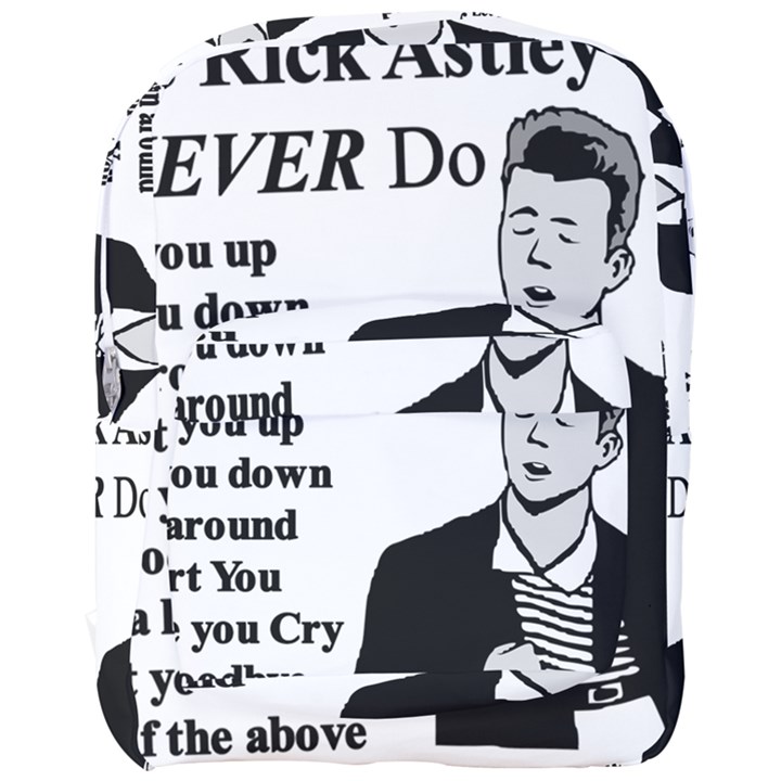 Rick Astley Full Print Backpack