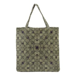 Stylized Modern Floral Design Grocery Tote Bag by dflcprints