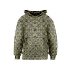 Stylized Modern Floral Design Kids  Pullover Hoodie by dflcprints