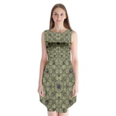 Stylized Modern Floral Design Sleeveless Chiffon Dress   by dflcprints