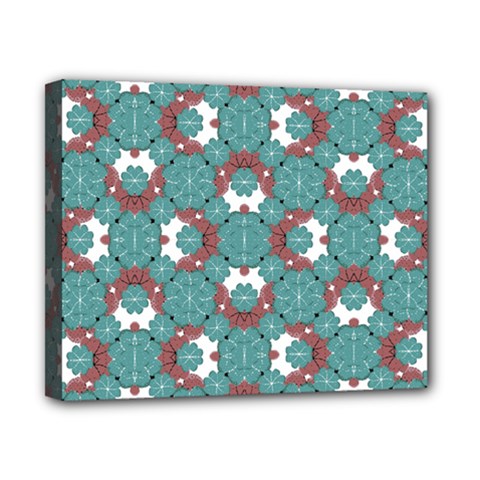 Colorful Geometric Graphic Floral Pattern Canvas 10  X 8  by dflcprints