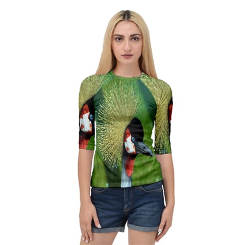 Bird Hairstyle Animals Sexy Beauty Quarter Sleeve Raglan Tee by Mariart