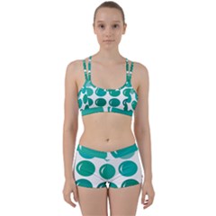 Bubbel Balloon Shades Teal Women s Sports Set by Mariart