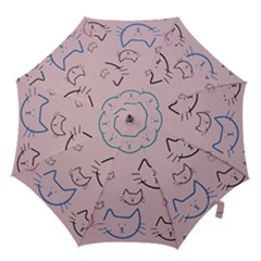 Cat Pattern Face Smile Cute Animals Beauty Hook Handle Umbrellas (medium)
