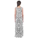 Black Psychedelic Pattern Empire Waist Maxi Dress View2