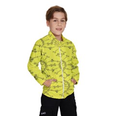 Yellow Flower Floral Circle Sexy Wind Breaker (kids)