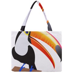 Cute Toucan Bird Cartoon Fly Mini Tote Bag