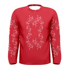 Cycles Bike White Red Sport Men s Long Sleeve Tee