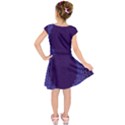 Flower Floral Sunflower Blue Purple Leaf Wave Chevron Beauty Sexy Kids  Short Sleeve Dress View2