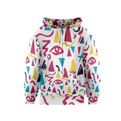 Eye Triangle Wave Chevron Red Yellow Blue Kids  Zipper Hoodie