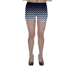 Gradient Circle Round Black Polka Skinny Shorts