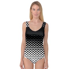 Gradient Circle Round Black Polka Princess Tank Leotard 