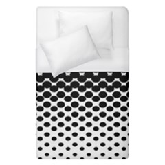 Gradient Circle Round Black Polka Duvet Cover (Single Size)