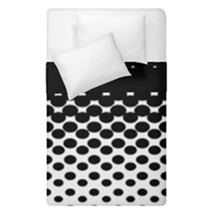 Gradient Circle Round Black Polka Duvet Cover Double Side (Single Size)