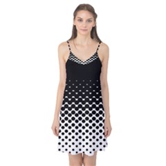 Gradient Circle Round Black Polka Camis Nightgown