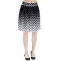 Gradient Circle Round Black Polka Pleated Skirt View1