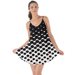 Gradient Circle Round Black Polka Love The Sun Cover Up by Mariart