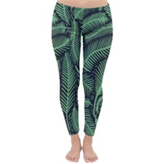 Coconut Leaves Summer Green Classic Winter Leggings by Mariart