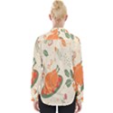 Happy Thanksgiving Chicken Bird Flower Floral Pumpkin Sunflower Womens Long Sleeve Shirt View2