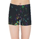 Colorful Music Notes Rainbow Kids Sports Shorts View1