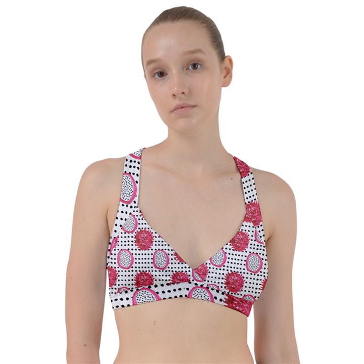 Fruit Patterns Bouffants Broken Hearts Dragon Polka Dots Red Black Sweetheart Sports Bra