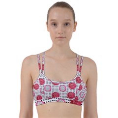 Fruit Patterns Bouffants Broken Hearts Dragon Polka Dots Red Black Line Them Up Sports Bra