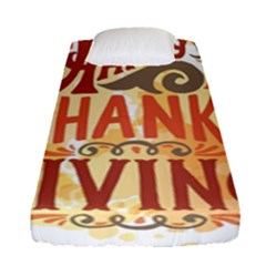 Happy Thanksgiving Sign Fitted Sheet (single Size)