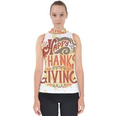 Happy Thanksgiving Sign Shell Top by Mariart