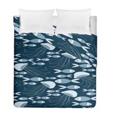 Jellyfish Fish Cartoon Sea Seaworld Duvet Cover Double Side (full/ Double Size) by Mariart