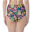 Fruit Pineapple Watermelon Orange Tomato Fruits High-Waist Bikini Bottoms View2