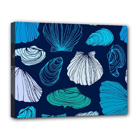 Mega Menu Seashells Canvas 14  X 11 