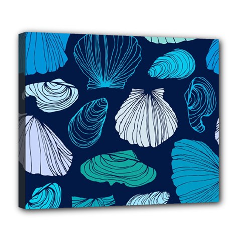 Mega Menu Seashells Deluxe Canvas 24  X 20  