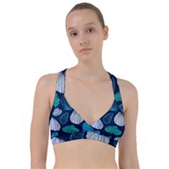 Mega Menu Seashells Sweetheart Sports Bra by Mariart