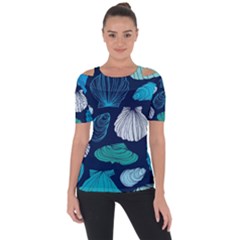 Mega Menu Seashells Short Sleeve Top by Mariart