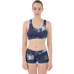 Japan Food Sashimi Work It Out Sports Bra Set by Mariart